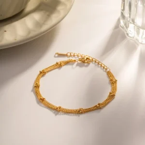 Kedjearmband 18K guldpläterade