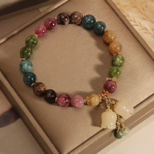 Turmalinkristall armband