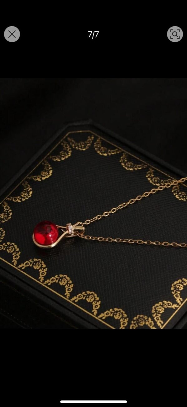 Halsband med röd agat - Image 2