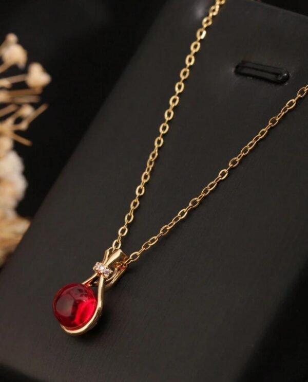 Halsband med röd agat - Image 3