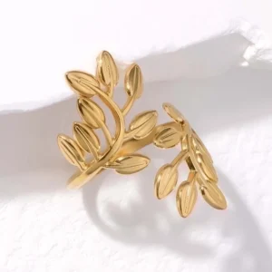 18K guldpläterade ring