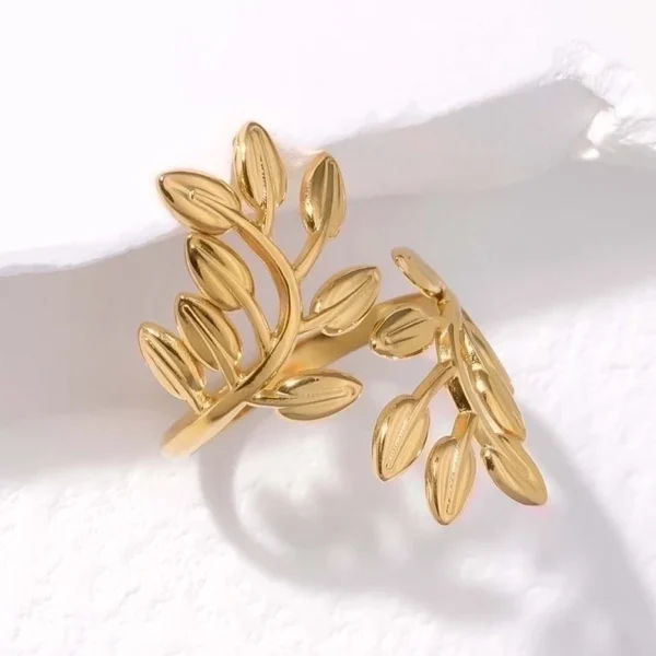 18K guldpläterade ring