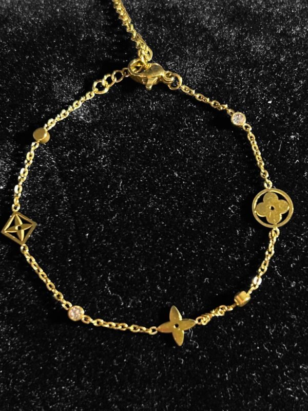 Armband i titan-stål med 18K guldplätering - Bild 2