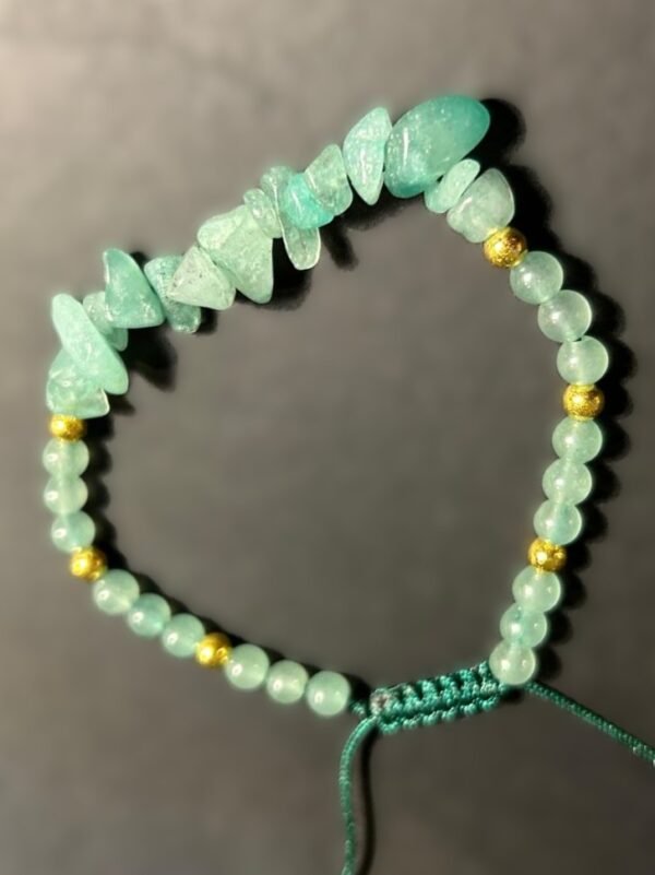 Armband i geometrisk stil med naturliga stenar - Image 2