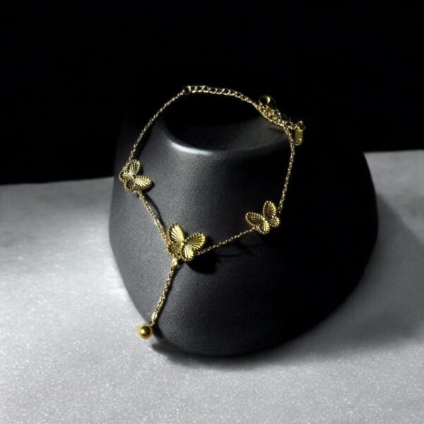 Armband titan-stål med 18K guldplätering - Image 4