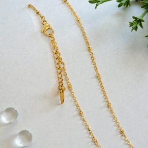 Basic Minimalist Necklace – 18K Gold Plated Stainless Steel