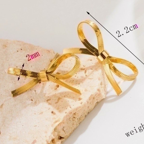 Earring 18K Gold Plated Stainless Steel - Bild 2