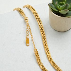 Basic Minimalist Necklace – 18K Gold Plated Stainless Steel